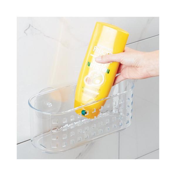 iDesign Plastic Suction Shower Basket for Bathroom #4