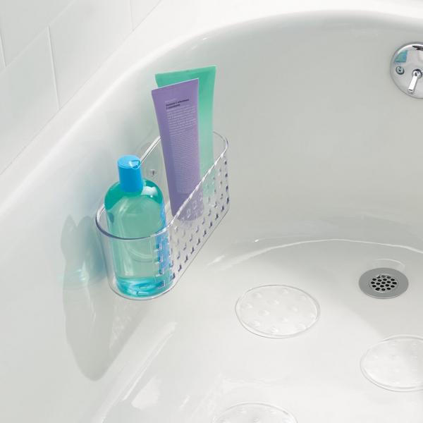iDesign Plastic Suction Shower Basket for Bathroom #5