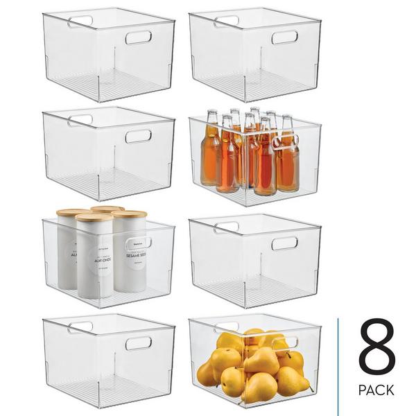 iDesign Plastic Storage Bin with Handles #3