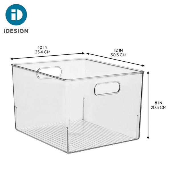 iDesign Plastic Storage Bin with Handles #4