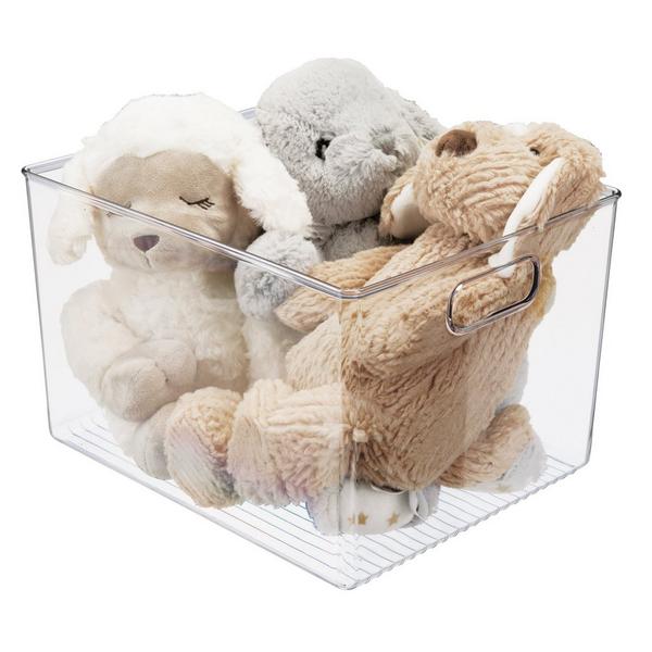 iDesign Plastic Storage Bin with Handles #7