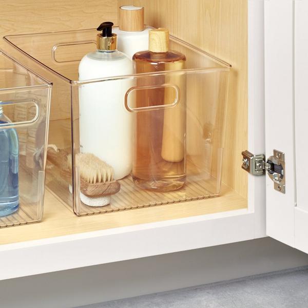 iDesign Plastic Storage Bin with Handles #8