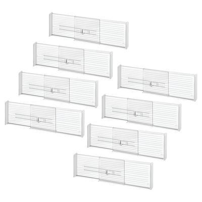 iDesign Expandable Plastic Deep Drawer Dividers