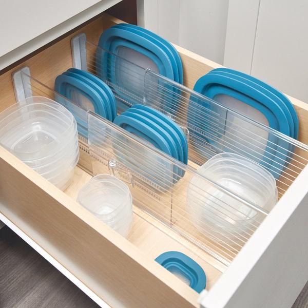 iDesign Expandable Plastic Deep Drawer Dividers #6