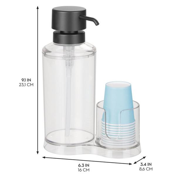 iDesign Mouthwash Caddy with Cup Holder #2