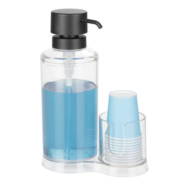 iDesign Mouthwash Caddy with Cup Holder #3