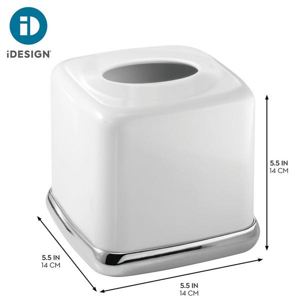 iDesign Square Tissue Box Cover for Bathroom #3