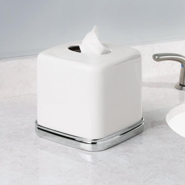 iDesign Square Tissue Box Cover for Bathroom #4