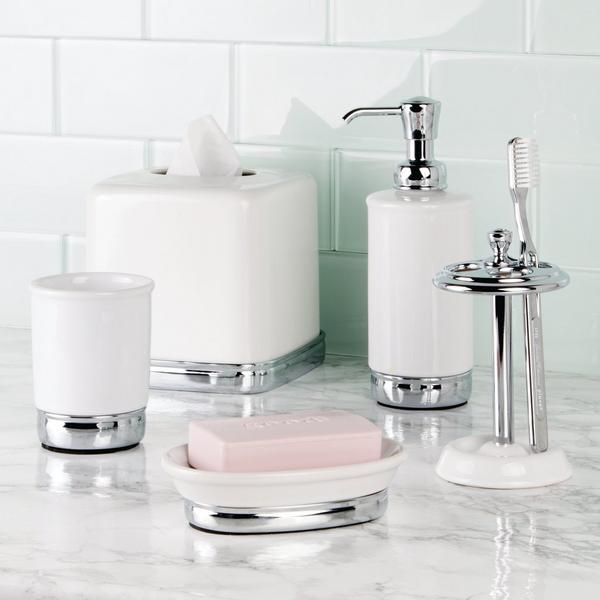 iDesign Square Tissue Box Cover for Bathroom #7