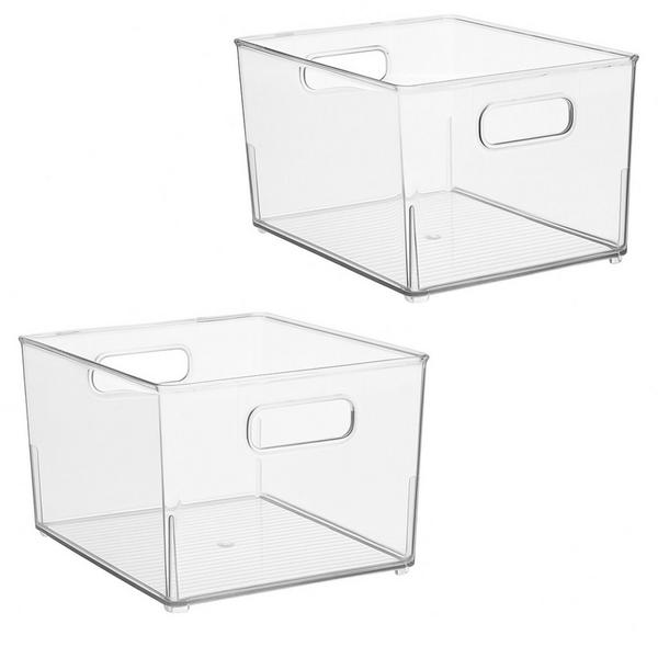 iDesign Small Stackable Bathroom Storage Bin #1