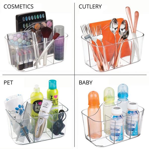 iDesign 4-Section Storage Caddy with Handle #5