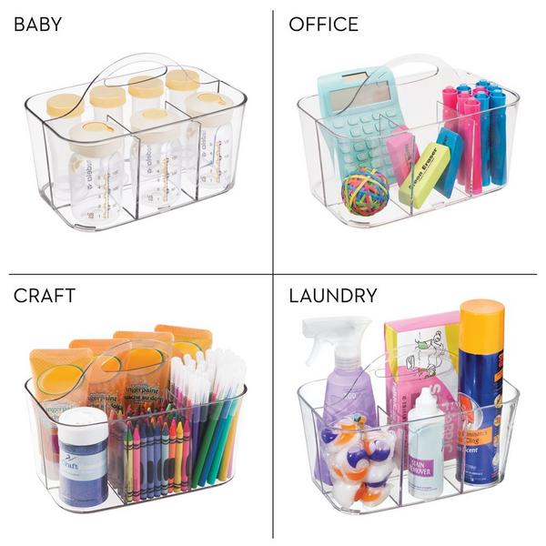 iDesign 4-Section Storage Caddy with Handle #7