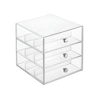 Divided 3-Drawer Stackable Organizer for Glasses