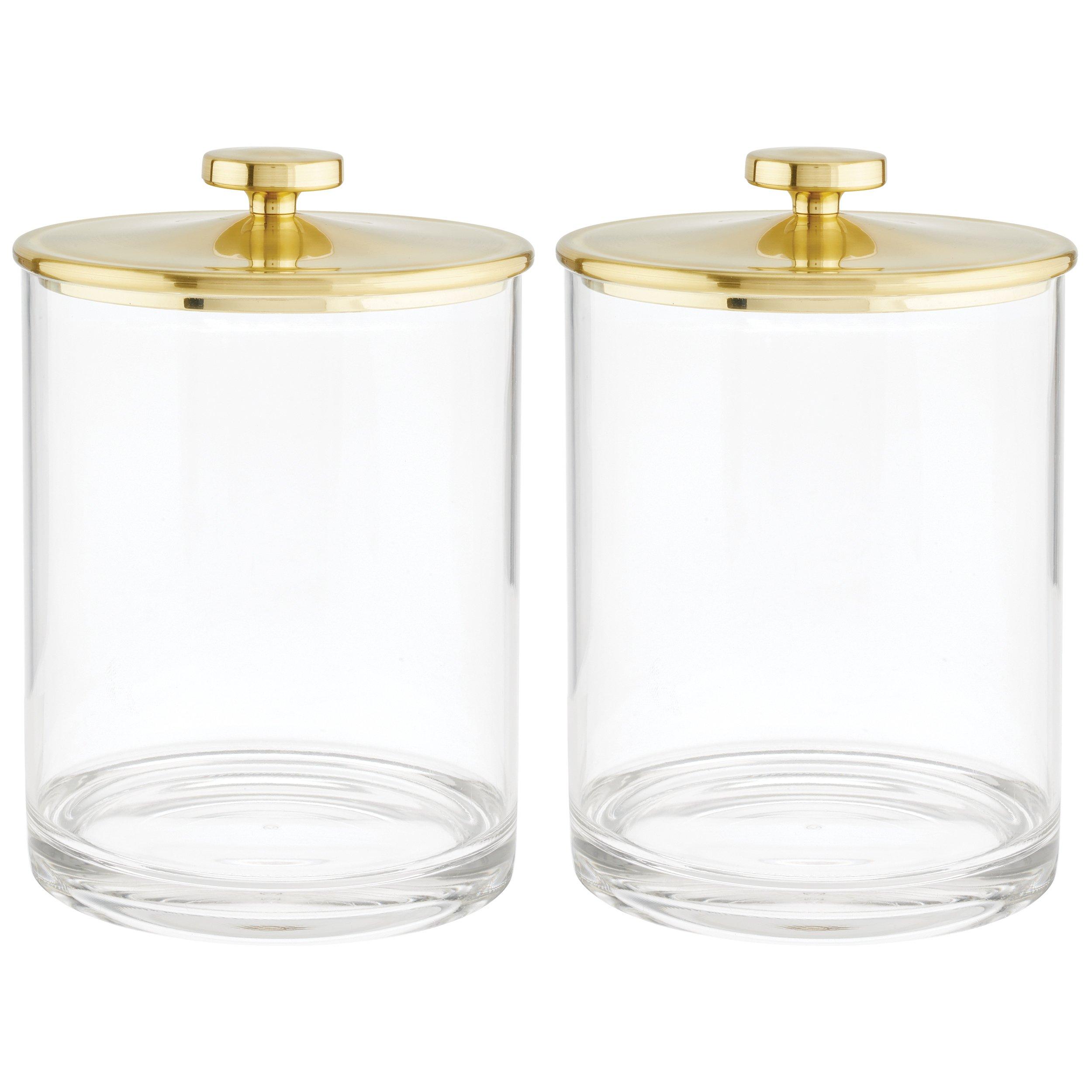 iDesign Large Bathroom Canister with Lid #1