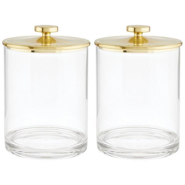 iDesign Large Bathroom Canister with Lid #1