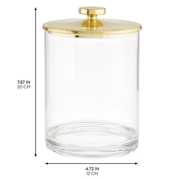 iDesign Large Bathroom Canister with Lid #3