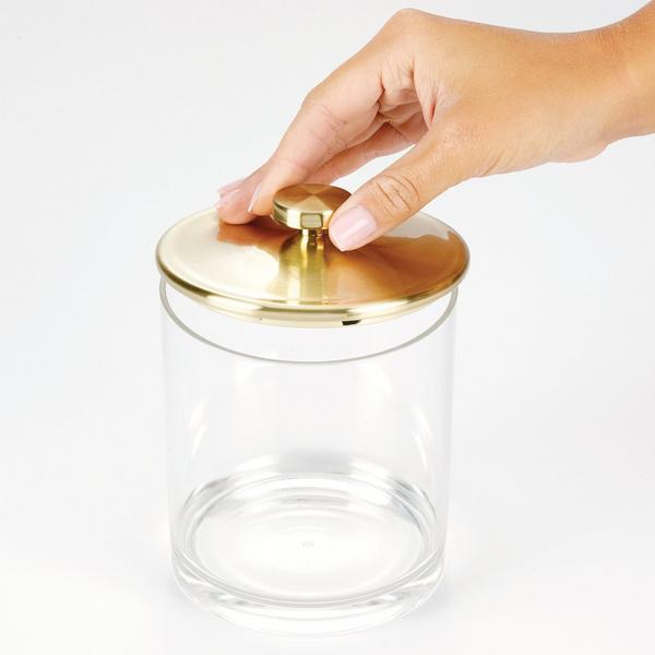 iDesign Large Bathroom Canister with Lid #4