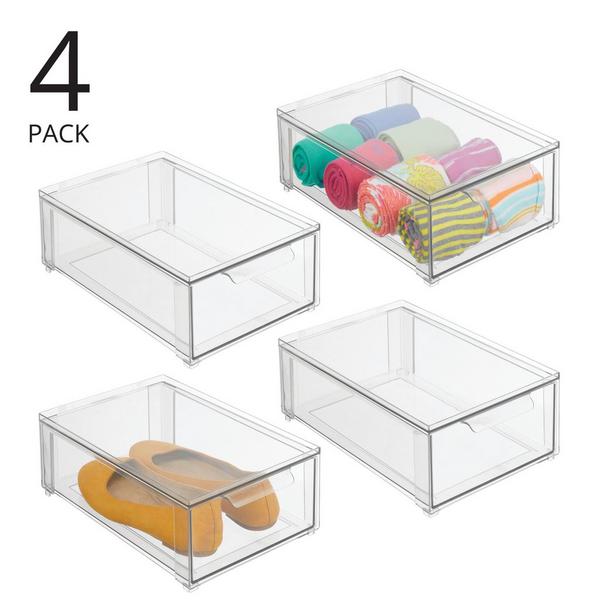iDesign Stackable Pull-Out Sliding Storage Drawer #2