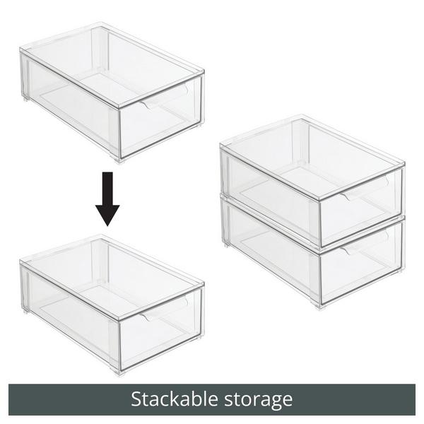 iDesign Stackable Pull-Out Sliding Storage Drawer #4