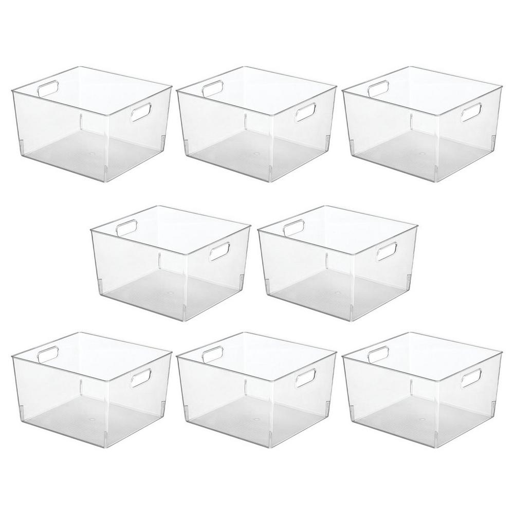 Idesign Large Plastic Bathroom Storage Organizer Bin With Handles