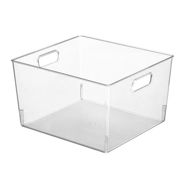 iDesign Large Plastic Bathroom Storage Organizer Bin with Handles #3