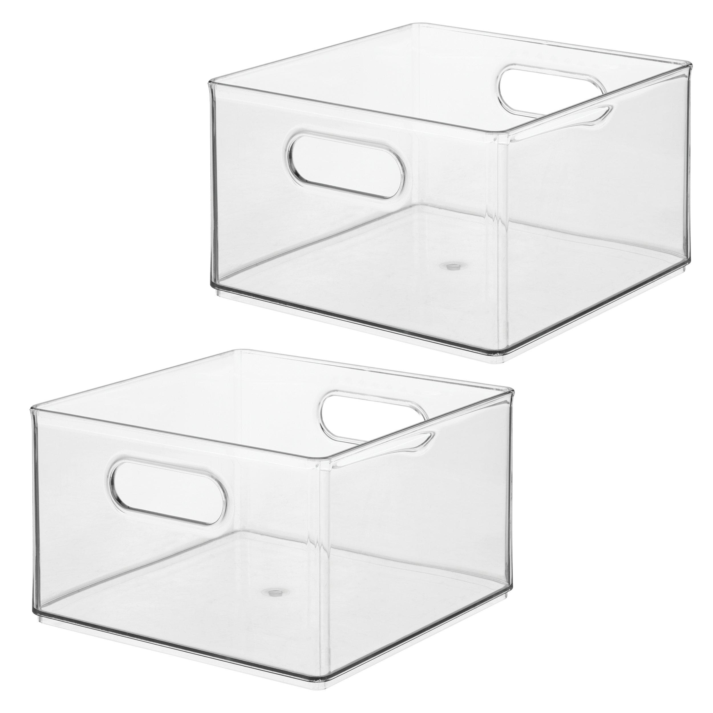 iDesign Plastic Storage Bin with Handles #1