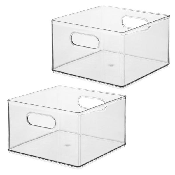 iDesign Plastic Storage Bin with Handles #1