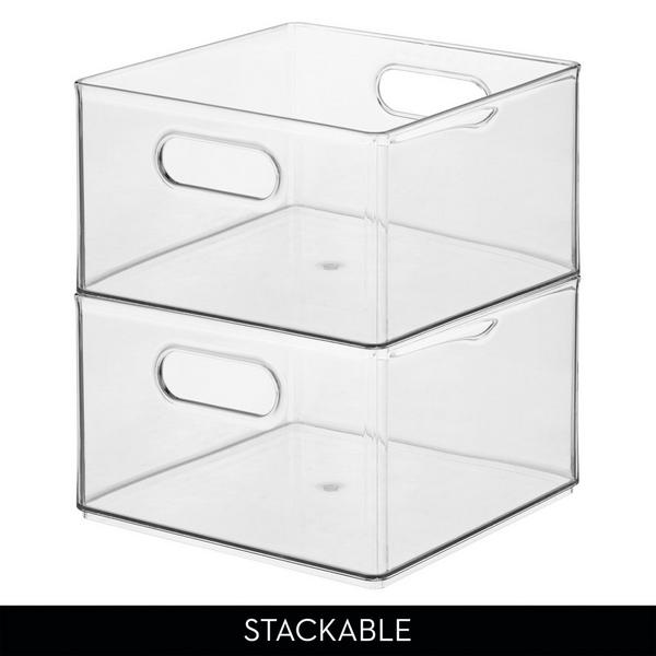 iDesign Plastic Storage Bin with Handles #2