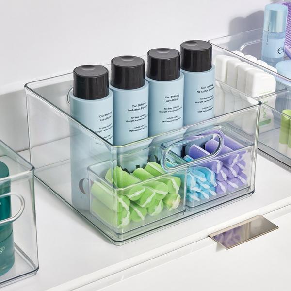 iDesign Plastic Storage Bin with Handles #5
