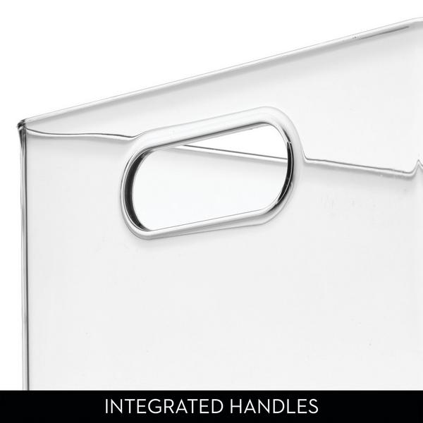 iDesign Plastic Storage Bin with Handles #7
