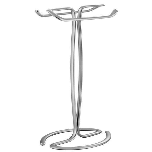 iDesign Chrome T-Shape Countertop Hand Towel Holder #5