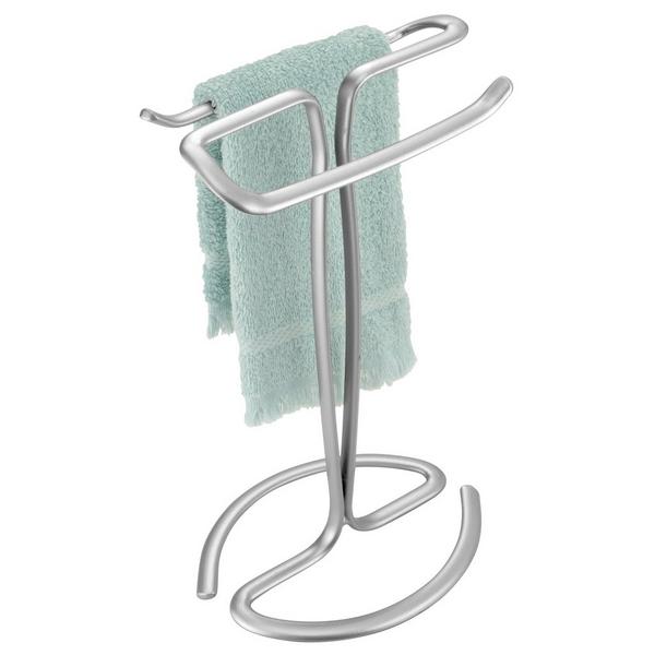 iDesign Chrome T-Shape Countertop Hand Towel Holder #6
