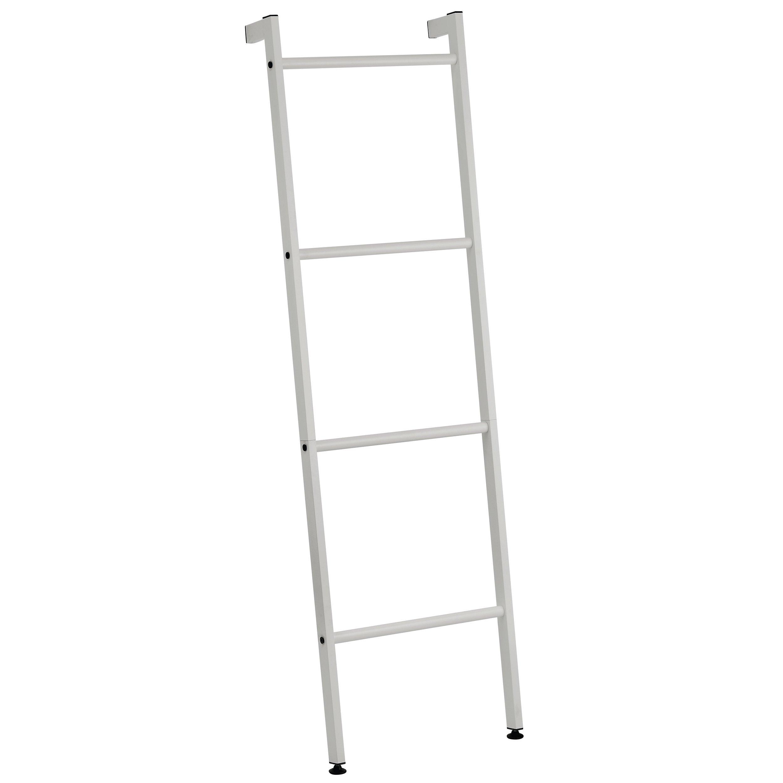 iDesign Light Gray Metal Blanket & Towel Wall Ladder Rack #1