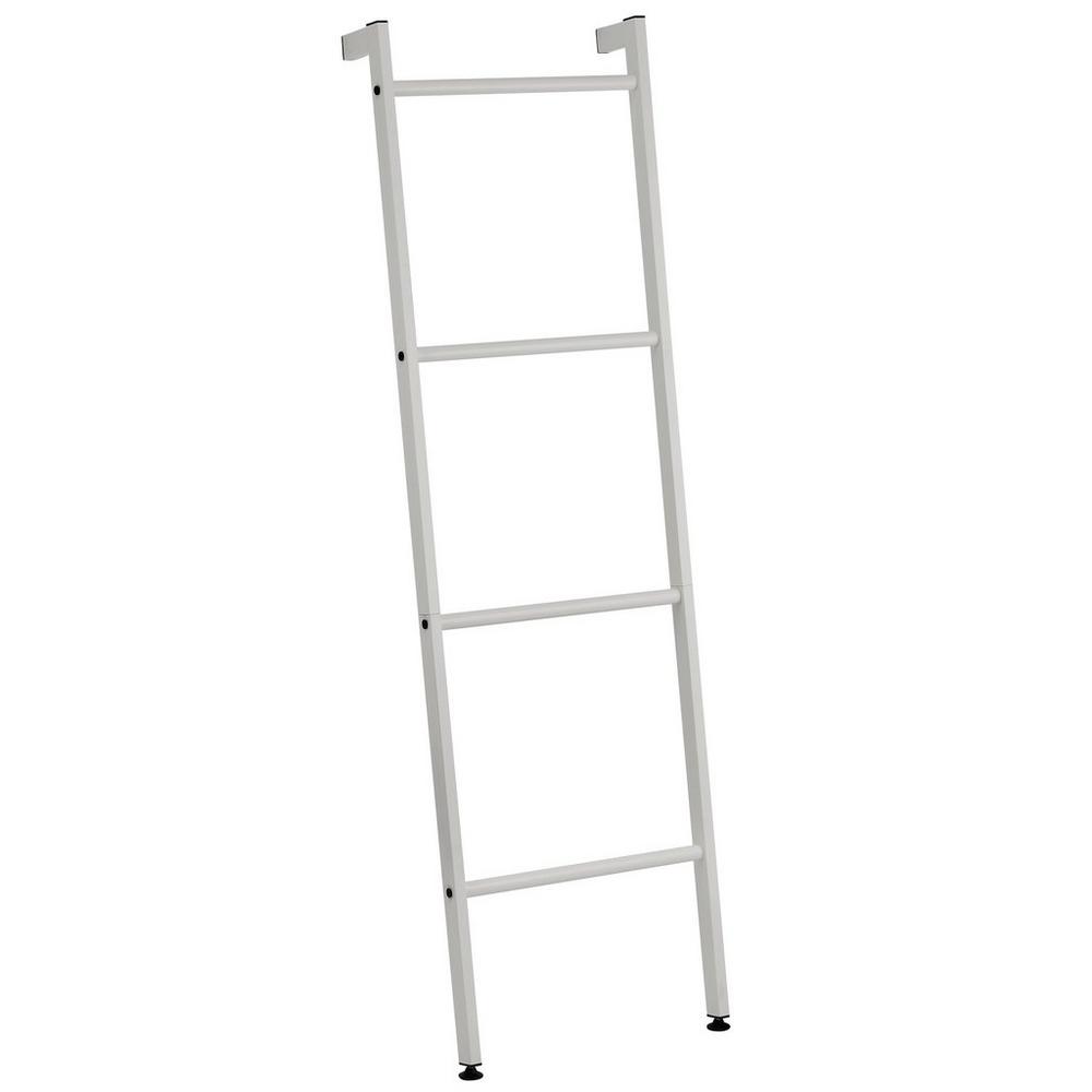 Idesign Light Gray Metal Blanket & Towel Wall Ladder Rack