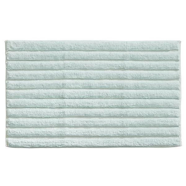 iDesign Water Blue Cotton 3 Piece Spa Mat Rug #4