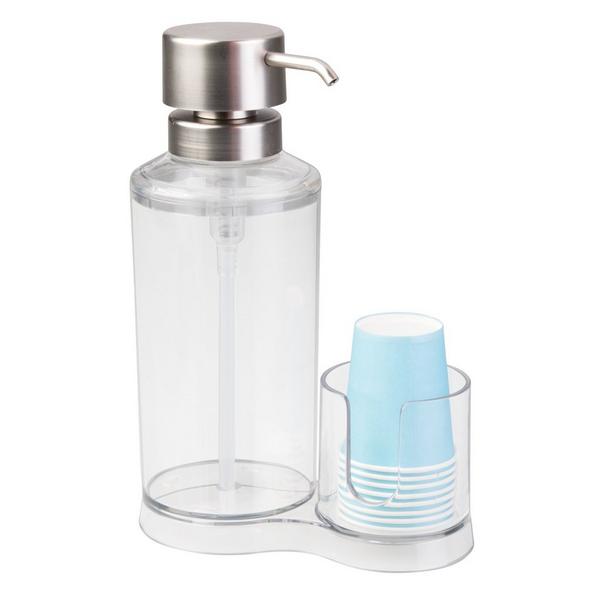 iDesign Mouthwash Caddy with Cup Holder #1