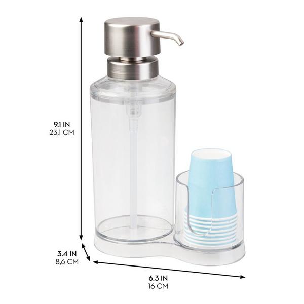 iDesign Mouthwash Caddy with Cup Holder #2