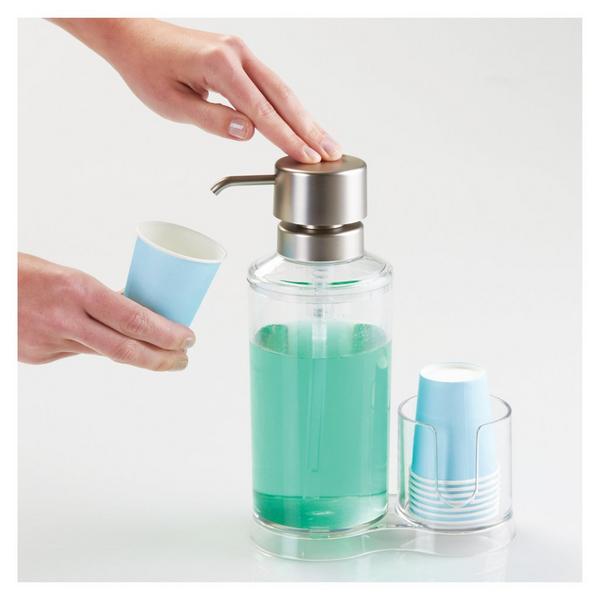 iDesign Mouthwash Caddy with Cup Holder #4