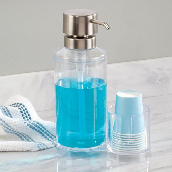 iDesign Mouthwash Caddy with Cup Holder #5