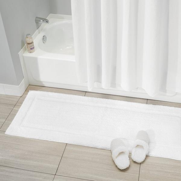 iDesign White 3 Piece Microfiber Bath Mats #7