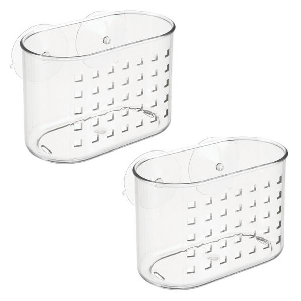 iDesign Small Suction Shower Basket for Bathroom #1