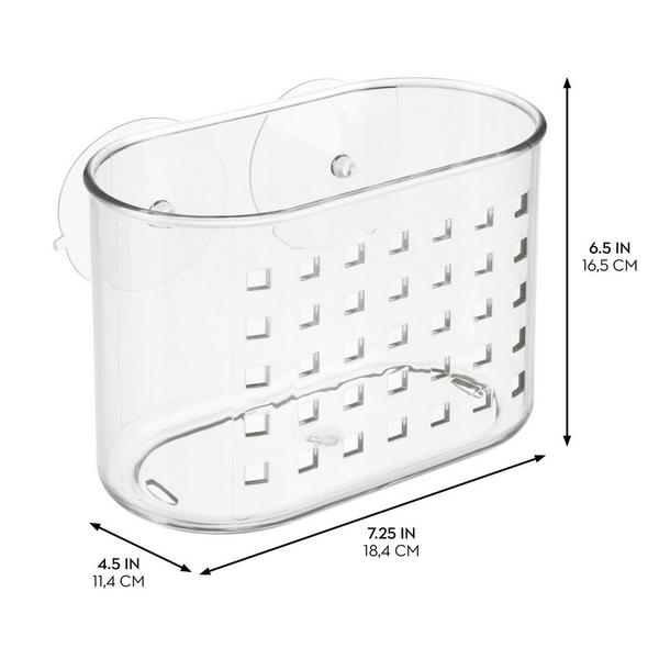iDesign Small Suction Shower Basket for Bathroom #2