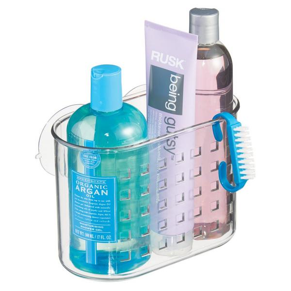iDesign Small Suction Shower Basket for Bathroom #6