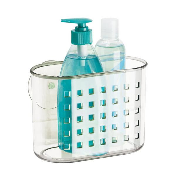 iDesign Small Suction Shower Basket for Bathroom #7