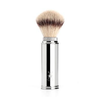 MUHLE Travel Chrome Silvertip Fiber Travel Shaving Brush