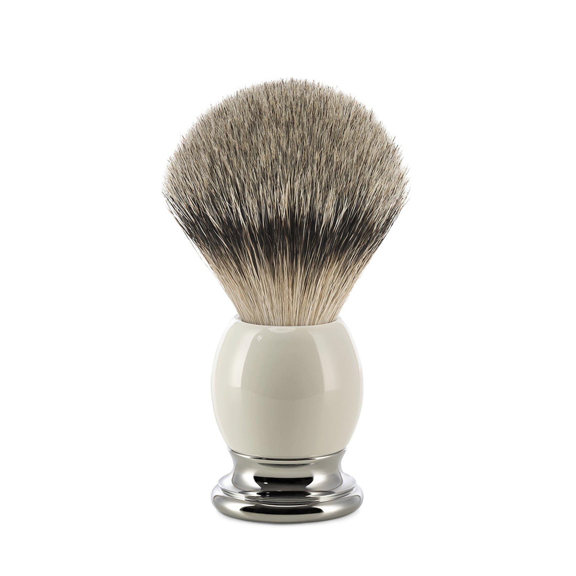 MUHLE Sophist Porcelain & Chrome Silvertip Badger Shaving Brush #1