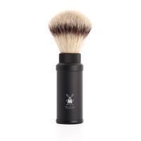 Travel Anodized Aluminum Silvertip Fiber Travel Shaving Brush