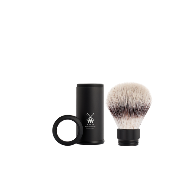 MÜHLE Travel Anodized Aluminum Silvertip Fiber Travel Shaving Brush #2