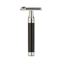 Rocca Stainless Steel & Black Safety Razor