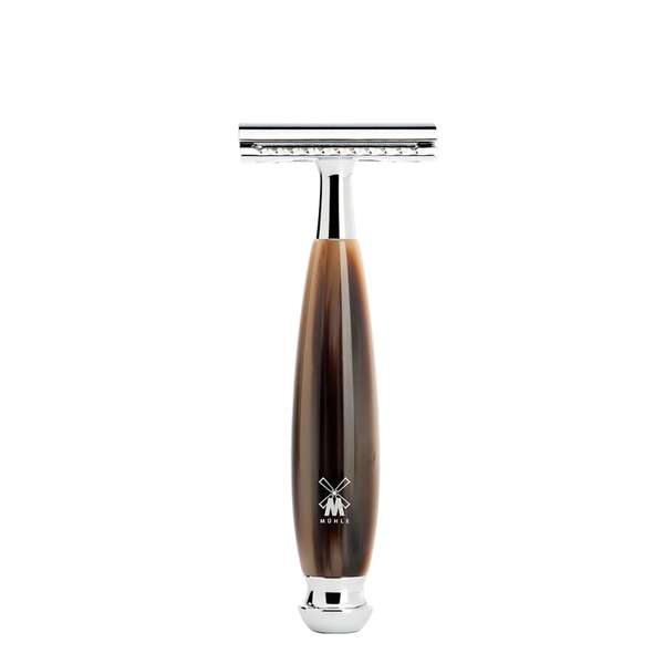 MUHLE Vivo Brown Horn 4-Piece Pure Badger & Safety Razor Shaving Set #3